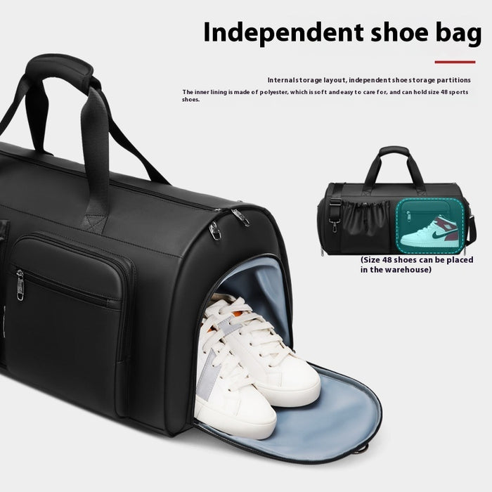 High Quality Waterproof Suit Bag For Men Large Capacity Travel Bag With Shoe Compartment Dry And Wet Separation Travel Organizer