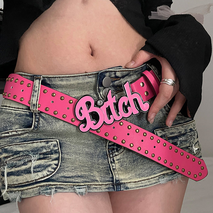 Women's Fashionable All-match Letter Belt