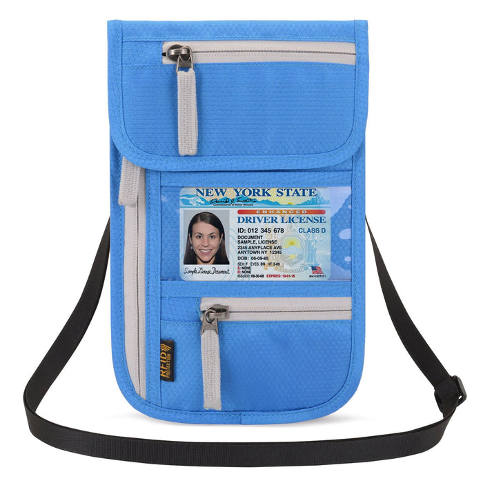 Travel Abroad Document Package Multi-functional Waterproof Neck Passport Holder